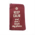 ΘΗΚΗ Flexi Zip M/L (universal,iPhone 4) pink - keep calm don`t touch my phone